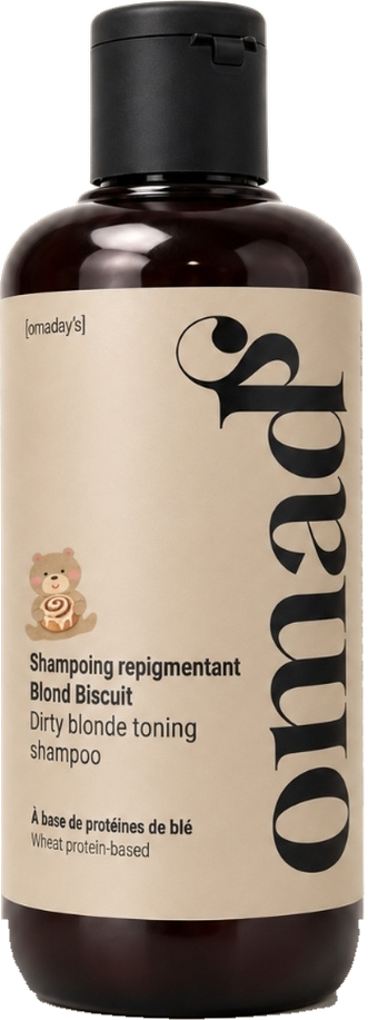 Die Flasche des Dirty-Blonde-Shampoos