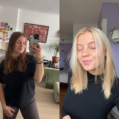 Przed i po u klientki OMAD'S