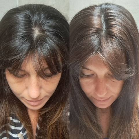 Antes y después de una clienta de OMAD'S